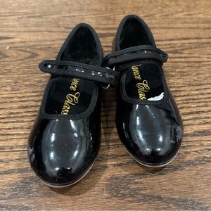 Dance Class Glossy Black Kids Dress Shoes